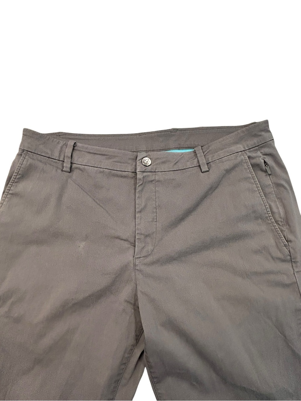 Bird Dogs Boom For Your Boomstick 36/34 Men’s Gray Pants Teal Liner Casual Slim - Picture 3 of 12